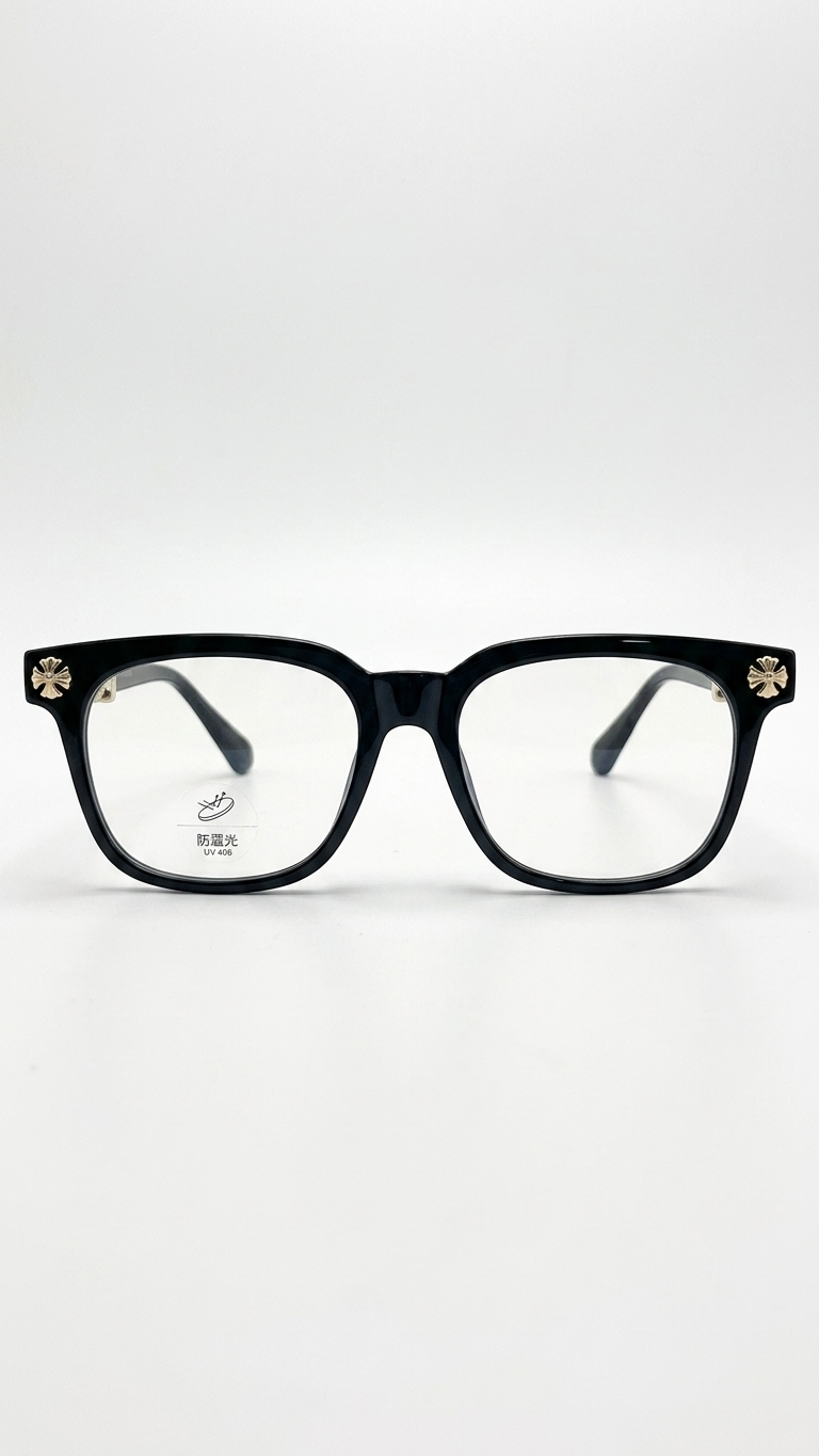Classic Black Square Glasses