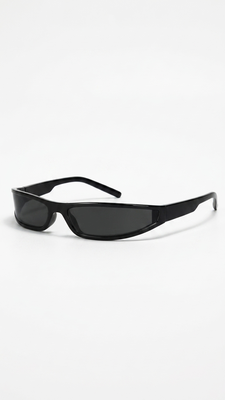 ShadowEdge Narrow Rectangle Y2K Sunglasses