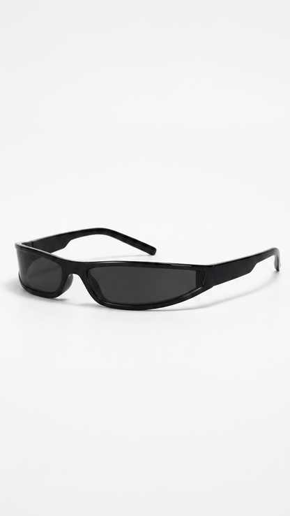 ShadowEdge Narrow Rectangle Y2K Sunglasses