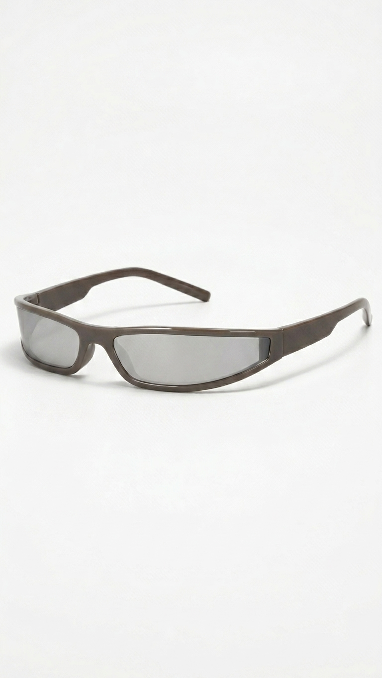 ShadowEdge Narrow Rectangle Y2K Sunglasses