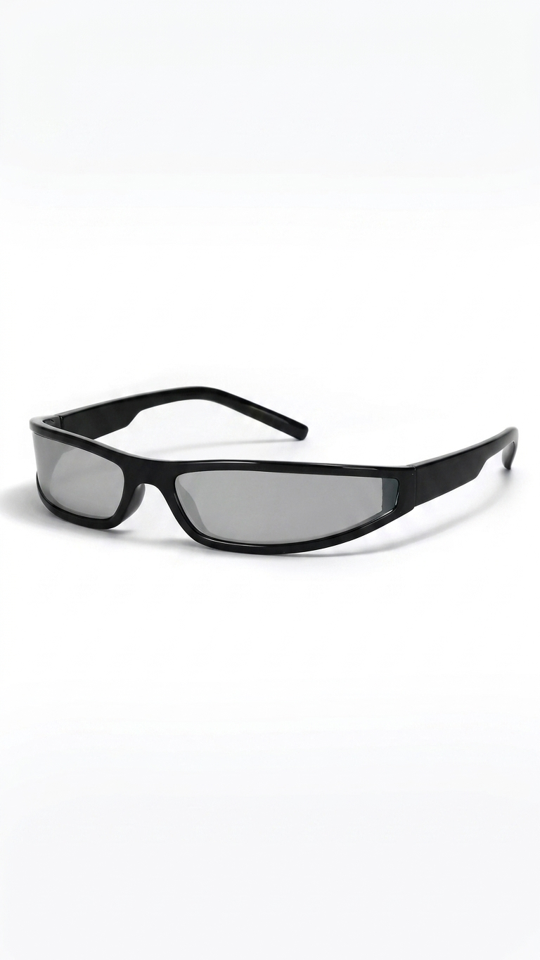 ShadowEdge Narrow Rectangle Y2K Sunglasses