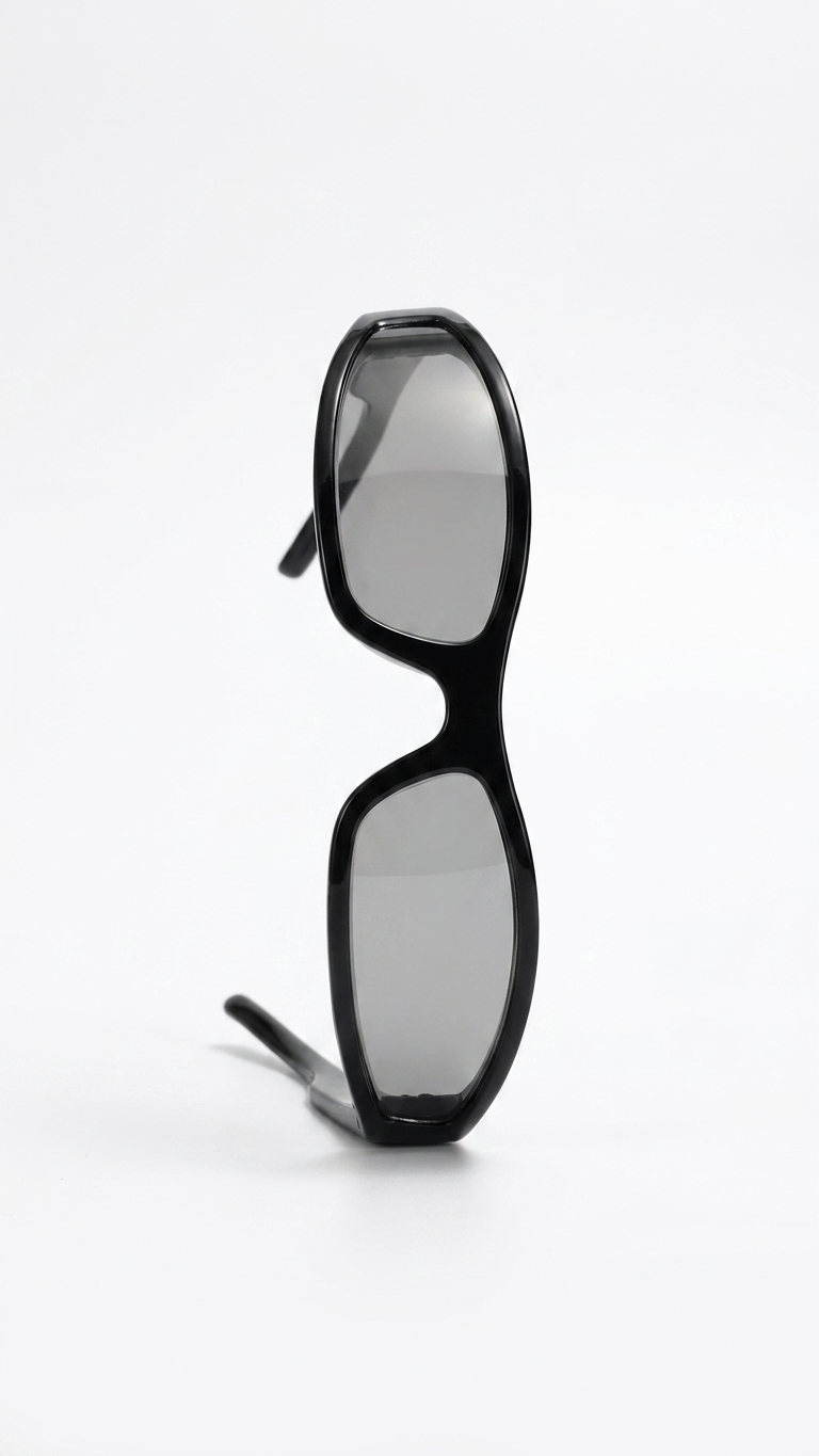 ShadowEdge Narrow Rectangle Y2K Sunglasses