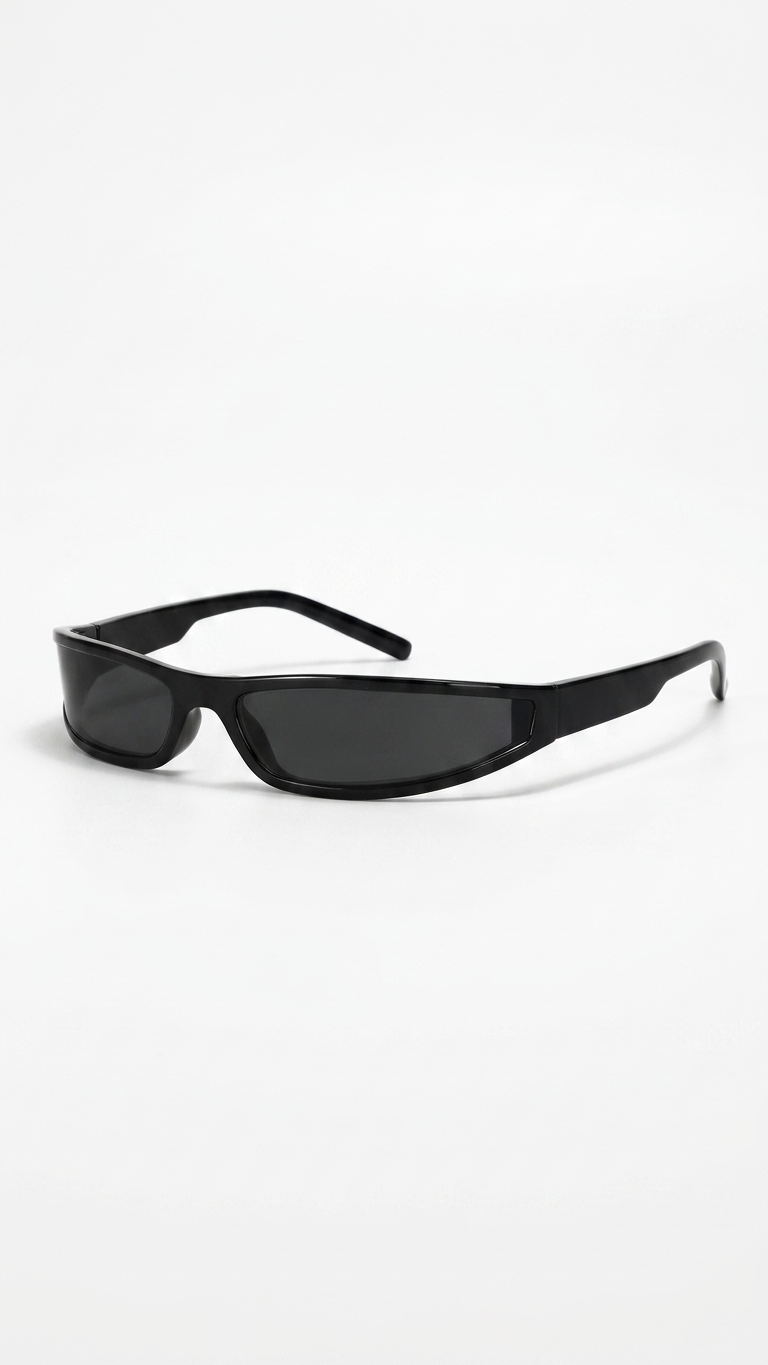 ShadowEdge Narrow Rectangle Y2K Sunglasses