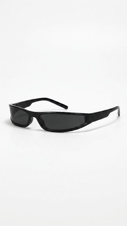ShadowEdge Narrow Rectangle Y2K Sunglasses