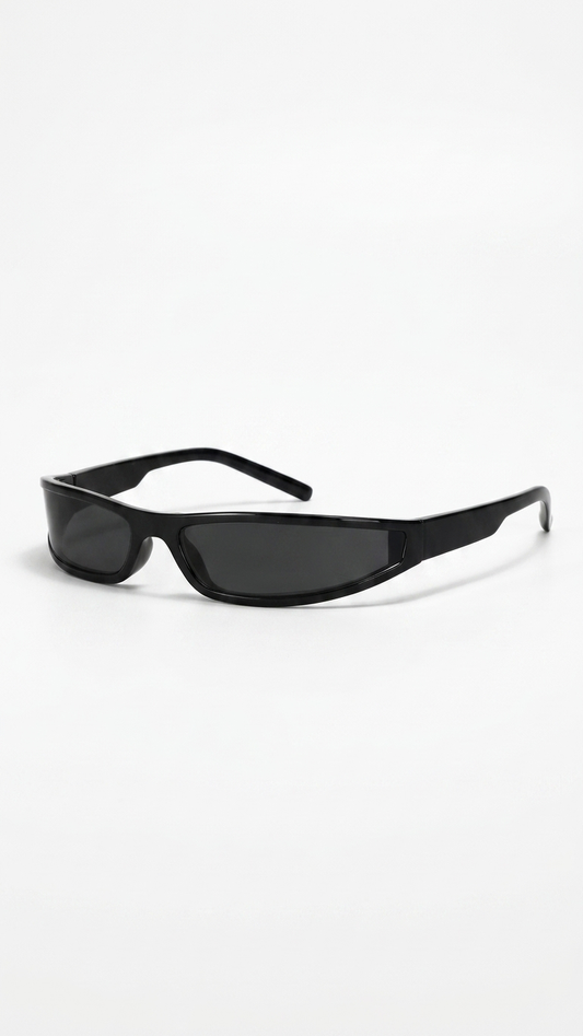 ShadowEdge Narrow Rectangle Y2K Sunglasses