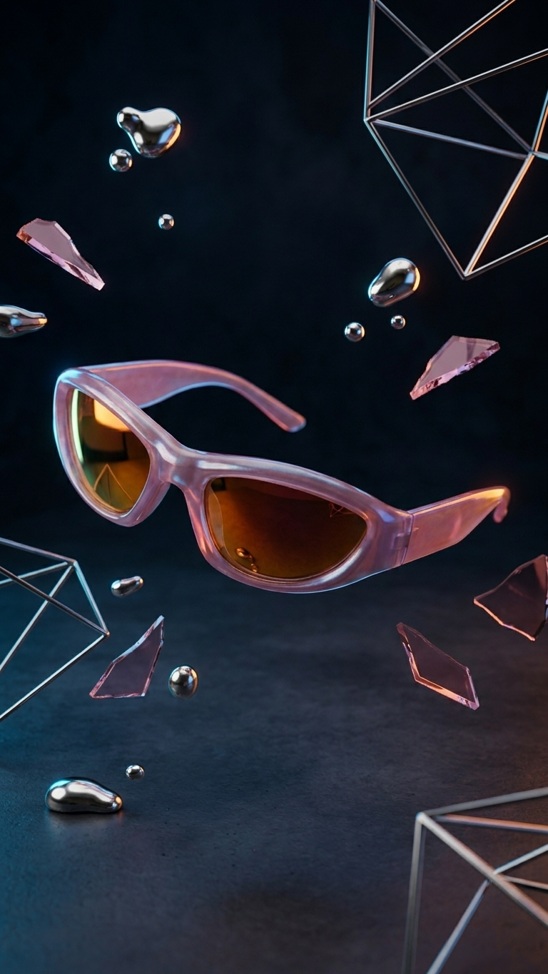 RebelPulse Punk Oval Sunglasses